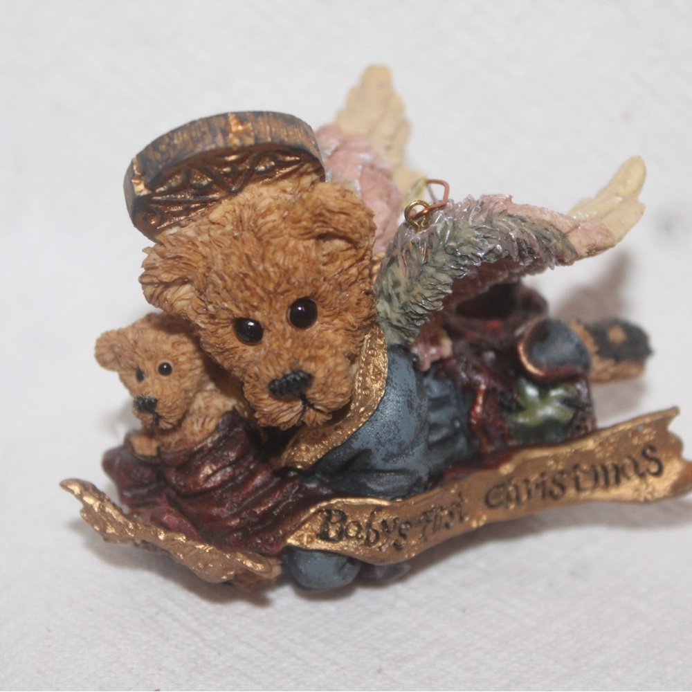 Vintage Boyd’s Bears ‘Babys First Christmas’ Christmas Tree Ornament NEW